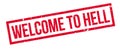 Welcome to hell rubber stamp Royalty Free Stock Photo