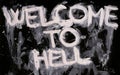 Welcome to hell Royalty Free Stock Photo