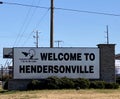 Welcome to Hendersonville, Tenneessee Royalty Free Stock Photo