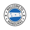 Welcome to Honduras. Collection of welcome icons.