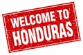 welcome to Honduras stamp