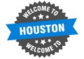 welcome to Houston. Welcome to Houston isolated sticker.