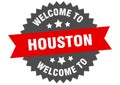 welcome to Houston. Welcome to Houston isolated sticker.