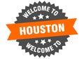 welcome to Houston. Welcome to Houston isolated sticker.