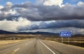 Welcome to Idaho highway sign Royalty Free Stock Photo