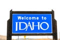 Welcome to Idaho road sign along highway 93 Royalty Free Stock Photo