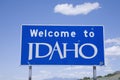 Welcome to Idaho Sign Royalty Free Stock Photo