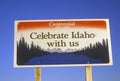 Welcome to Idaho Sign Royalty Free Stock Photo