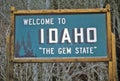 Welcome to Idaho Sign Royalty Free Stock Photo