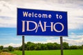 Welcome to Idaho State Sign Royalty Free Stock Photo