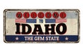 Welcome to Idaho vintage rusty metal sign