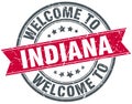 welcome to Indiana stamp