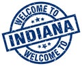 welcome to Indiana stamp