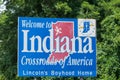 Welcome to Indiana sign