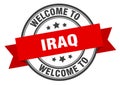 welcome to Iraq. Welcome to Iraq isolated stamp.