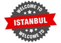 welcome to Istanbul. Welcome to Istanbul isolated sticker.