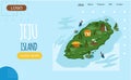 Welcome to Jeju island in South Korea, traditional landmarks, symbols. Korean land with traditional attractions