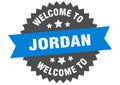 welcome to Jordan. Welcome to Jordan isolated sticker.