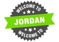 welcome to Jordan. Welcome to Jordan isolated sticker.