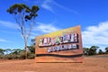 Welcome to Kalgoorlie road sign Western Australia