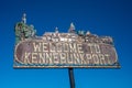 Welcome to Kennebunkport Sign against blue sky Royalty Free Stock Photo
