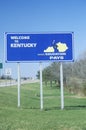 Welcome to Kentucky Sign Royalty Free Stock Photo