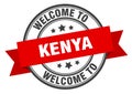 welcome to Kenya. Welcome to Kenya isolated stamp.
