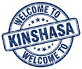 welcome to Kinshasa blue round stamp