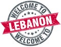 welcome to Lebanon stamp