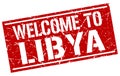 welcome to Libya stamp Royalty Free Stock Photo
