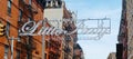 Welcome to Lttle Italy sign in New York, banner Royalty Free Stock Photo