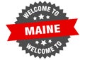 welcome to Maine. Welcome to Maine isolated sticker.