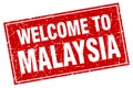 welcome to Malaysia stamp