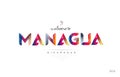 Welcome to managua nicaragua card and letter design typography i