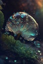 Crystal Enchantment: AI-Generated Surreal Forest Illuminated by 3D Floral Delicacies