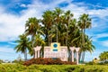 Welcome to Miami Beach road sign Royalty Free Stock Photo