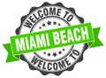 Welcome to Miami Beach seal Royalty Free Stock Photo