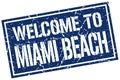 welcome to Miami Beach stamp