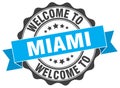 Welcome to Miami seal Royalty Free Stock Photo