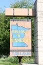 Welcome to Minnesota Sign Royalty Free Stock Photo