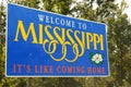 Welcome to Mississippi Royalty Free Stock Photo