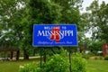 Welcome to Mississippi Road Sign Royalty Free Stock Photo