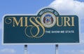 Welcome to Missouri Sign Royalty Free Stock Photo