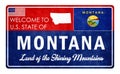 Welcome to Montana - grunge sign
