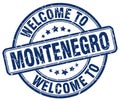 welcome to Montenegro stamp