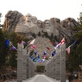 Welcome to Mount Rushmore Royalty Free Stock Photo