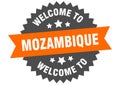 welcome to Mozambique. Welcome to Mozambique isolated sticker.