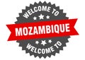 welcome to Mozambique. Welcome to Mozambique isolated sticker.