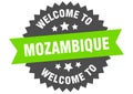 welcome to Mozambique. Welcome to Mozambique isolated sticker.