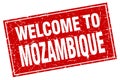 welcome to Mozambique stamp